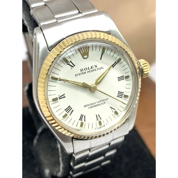 Rolex Speedking Oyster Perpetual 6430 Watch Swiss Wind Steel 14k Bezel 30mm - Picture 13 of 14